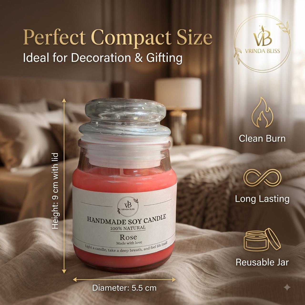 Rose Yankee Jar Candle - Image 1