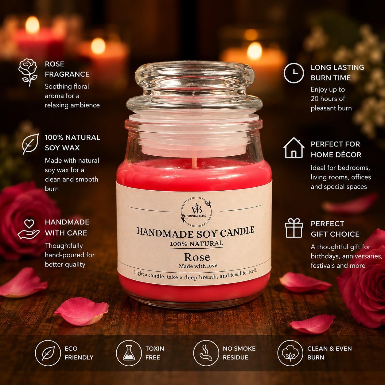 Rose Yankee Jar Candle - Image 2