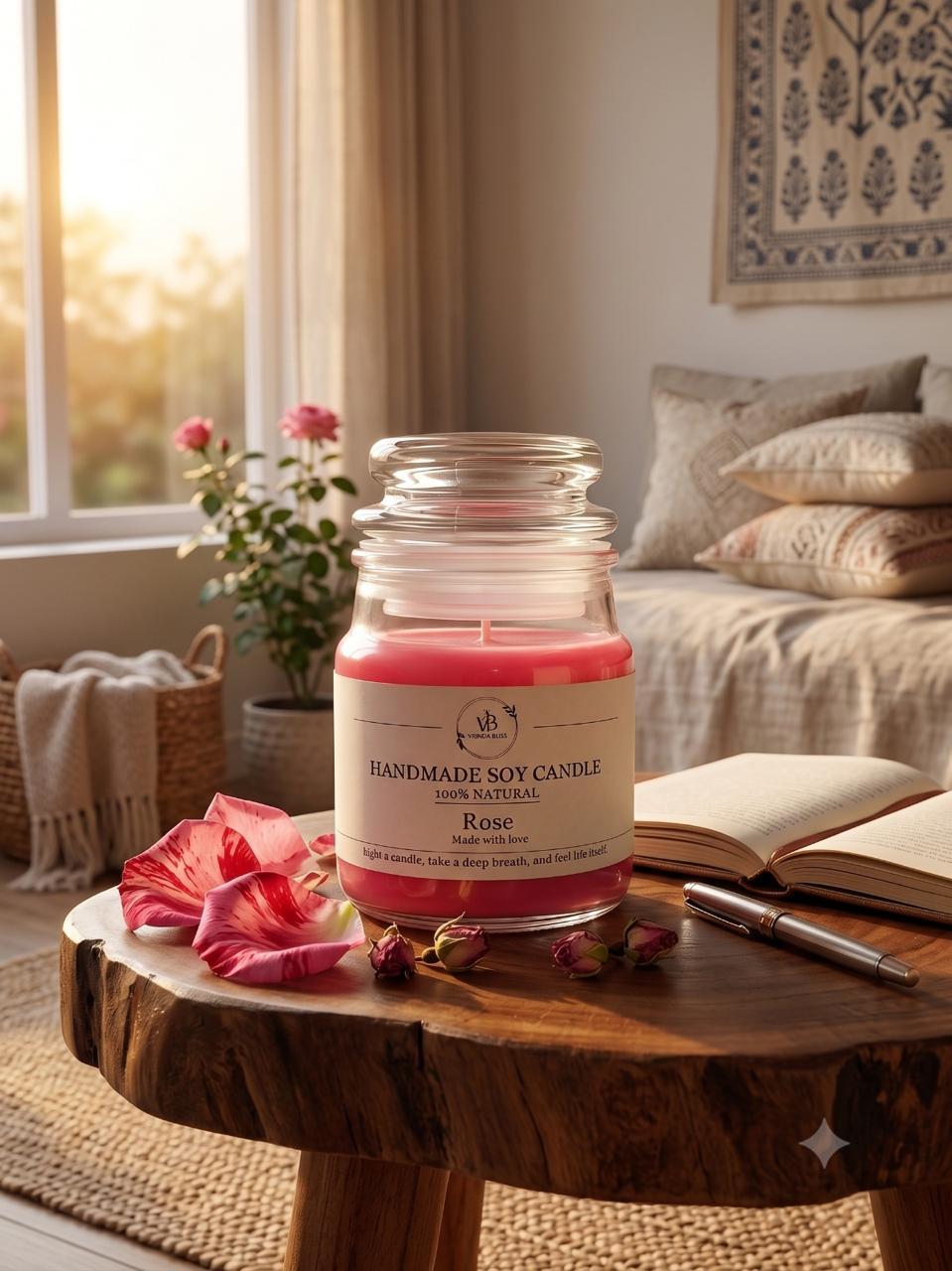 Rose Yankee Jar Candle - Image 4