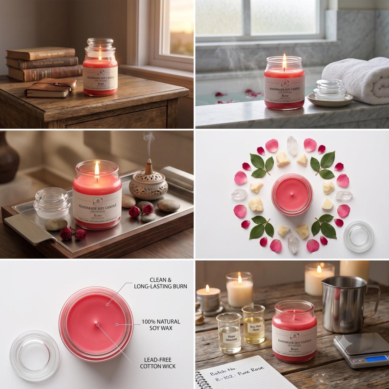 Rose Yankee Jar Candle - Image 5